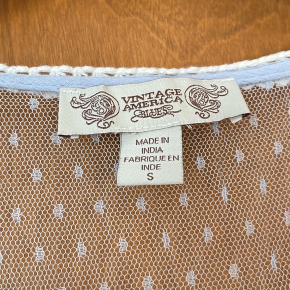 Vintage America Blues embroidered top - Picture 2 of 8